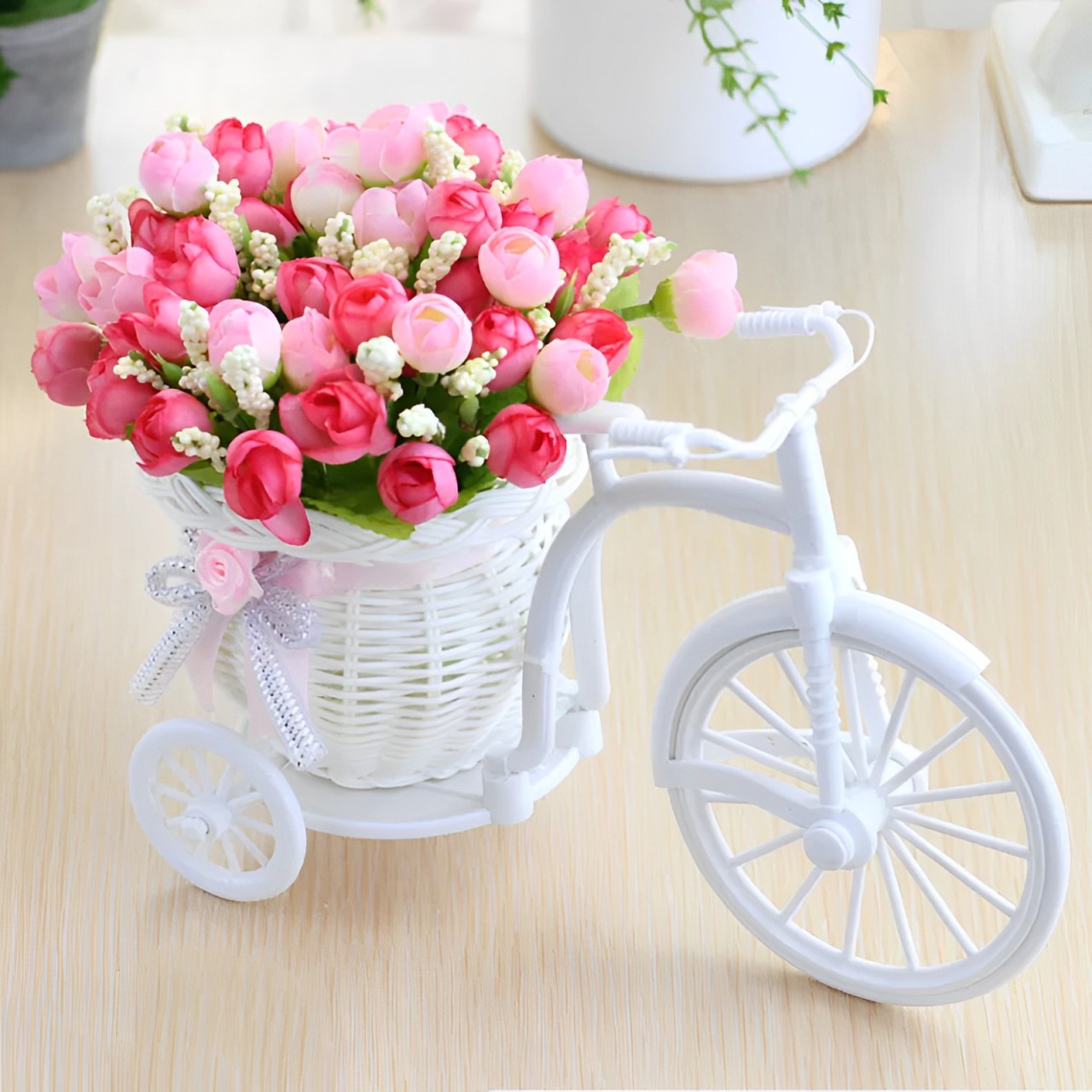 Vaso Decorativo Bicicleta para Flores