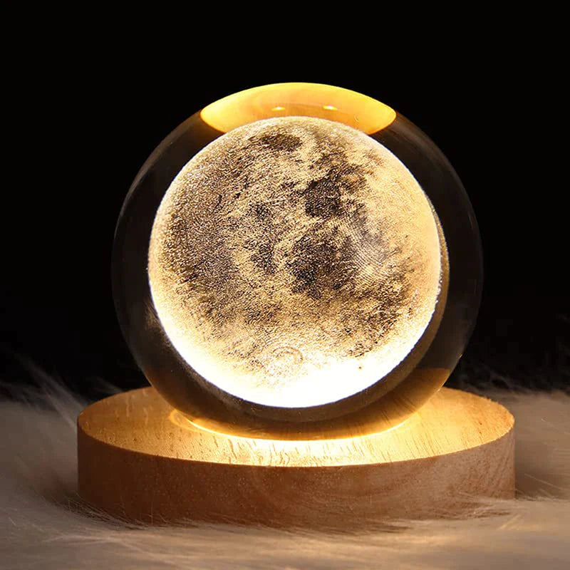 Luminária Decorativa Lua 3D